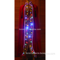 color tie LED light up evening dress